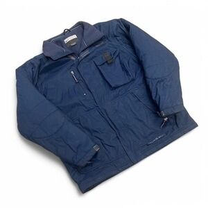 Men's Navy Quilted Winter Jacket Nike L